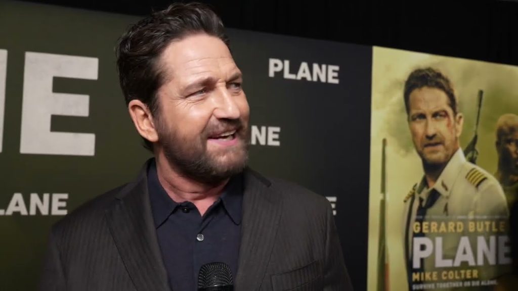 Plane = Premiere with Gerard Butler