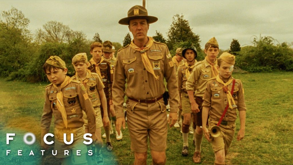 Moonrise Kingdom | Scout Master Ward Inspects His Camp